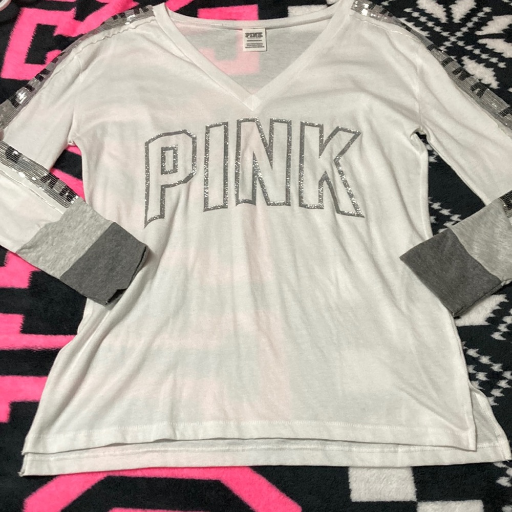 Vs pink sequin top